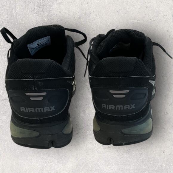 Nike Air Max Men's Black Cushioned Running Shoes Size 9.5 Used - Picture 2 of 6